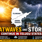 Heatwaves and thunderstorms affecting Andhra Pradesh and Telangana with IMD weather alert